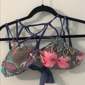 Maaji criss cross strap bikini top